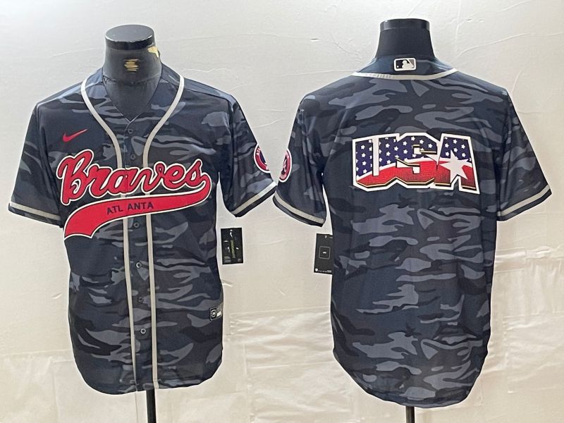 Men Atlanta Braves Blank Camo Jointly 2024 Nike MLB Jersey style 3